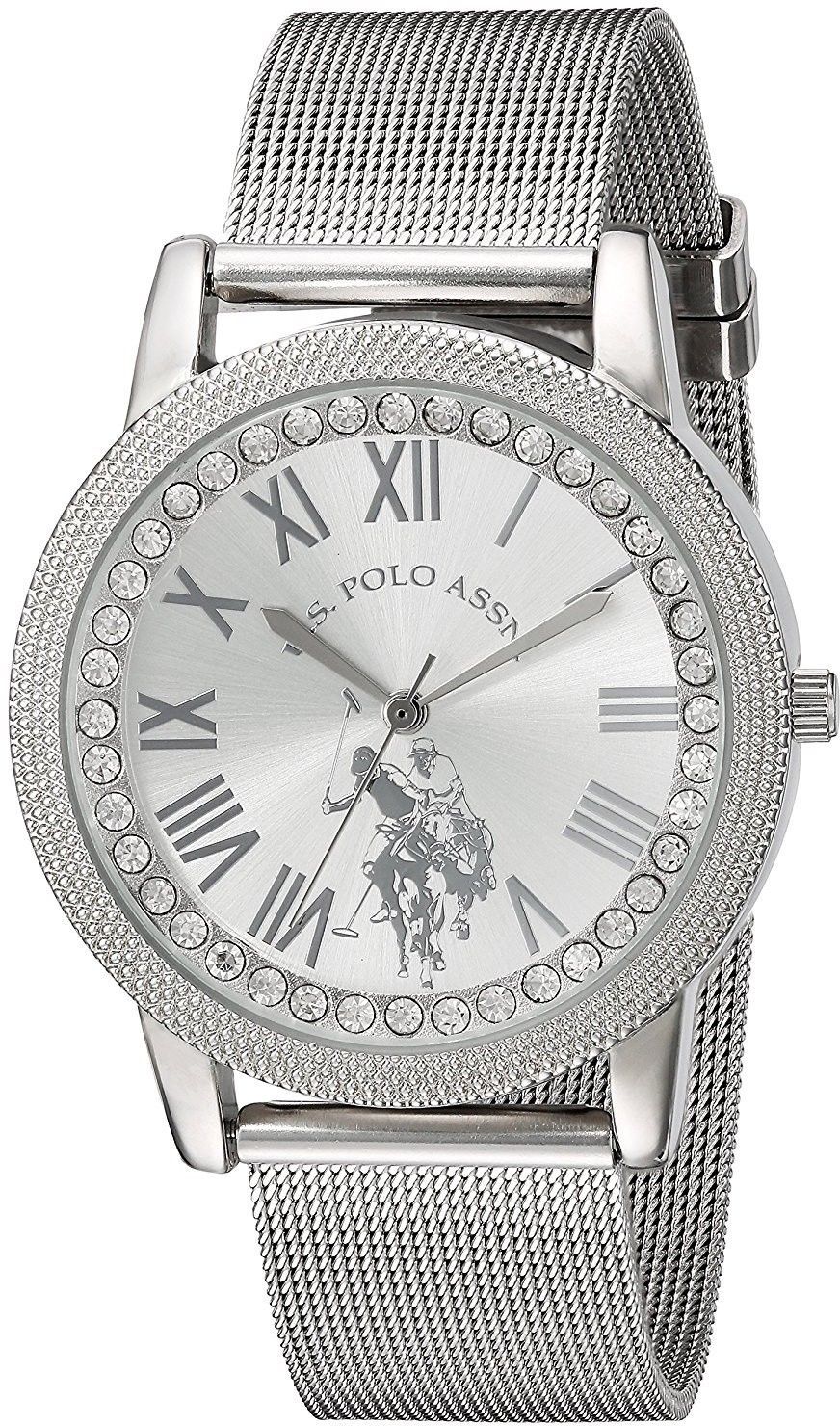 U.S. Polo Assn. Women's Quartz Metal And Alloy Casual Watch, Color:Silver-Toned