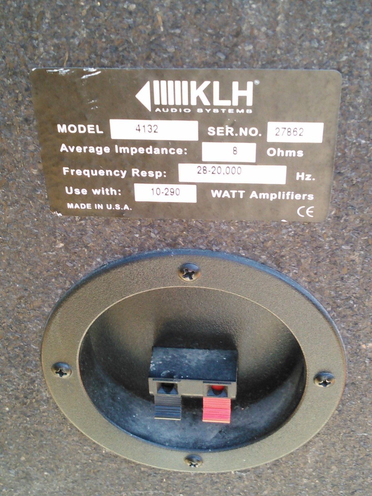 klh 4132 speakers
