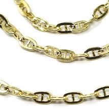 9K YELLOW GOLD CHAIN MARINER FLAT OVAL LINKS 2.7 MM THICKNESS, 24 INCHES, 60 CM image 3