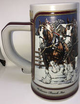 BudWeiser 1989 Rare Mug Christmas Collector&#39;s Series Limited Holiday Edi... - $29.99