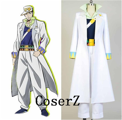 JoJo/'s Bizarre Adventure Jotaro Kujo Jacket Trench Coat Cosplay Costume Custom