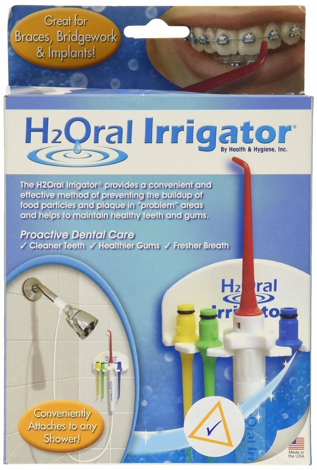 DENTAL SHOWER H2ORAL IRRIGATOR FLOSS H2O ORAL WATER TEETH GREAT FOR