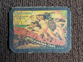 She Devil Island Movie Poster 100% Leather Patch - $8.45