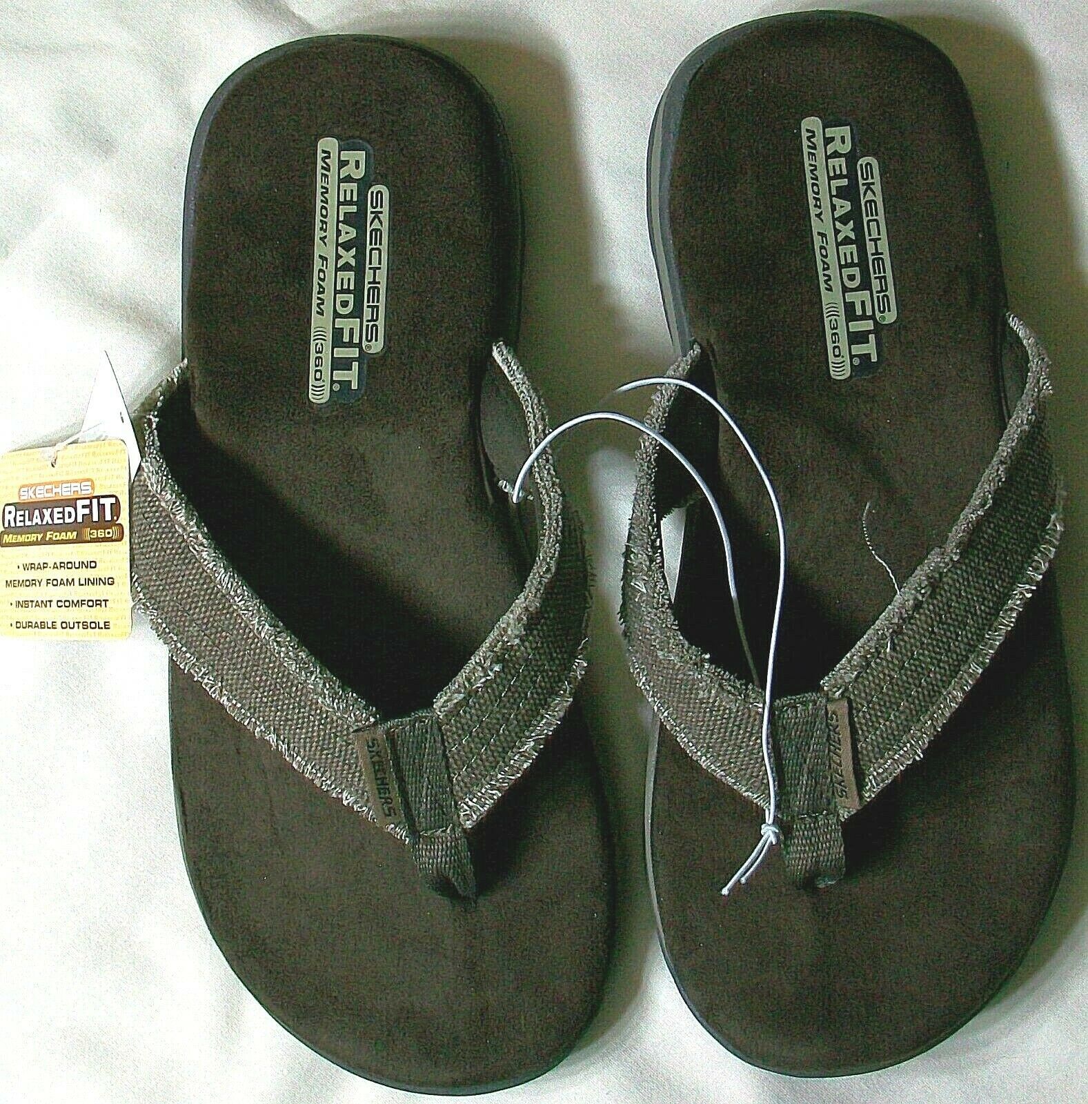 skechers memory foam 360 flip flops