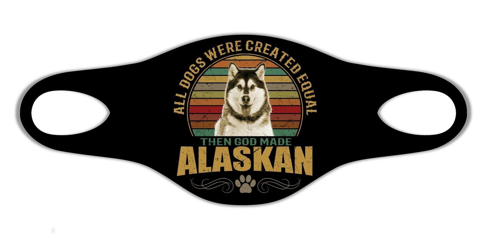 Alaskan Dog Cool Protective Washable Breathe Face Mask Pet Man Best Friend