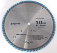 Craftsman 35976 10 x 60T & 10 x 18 T Carbide Saw Blade 2 Blades - $21.78