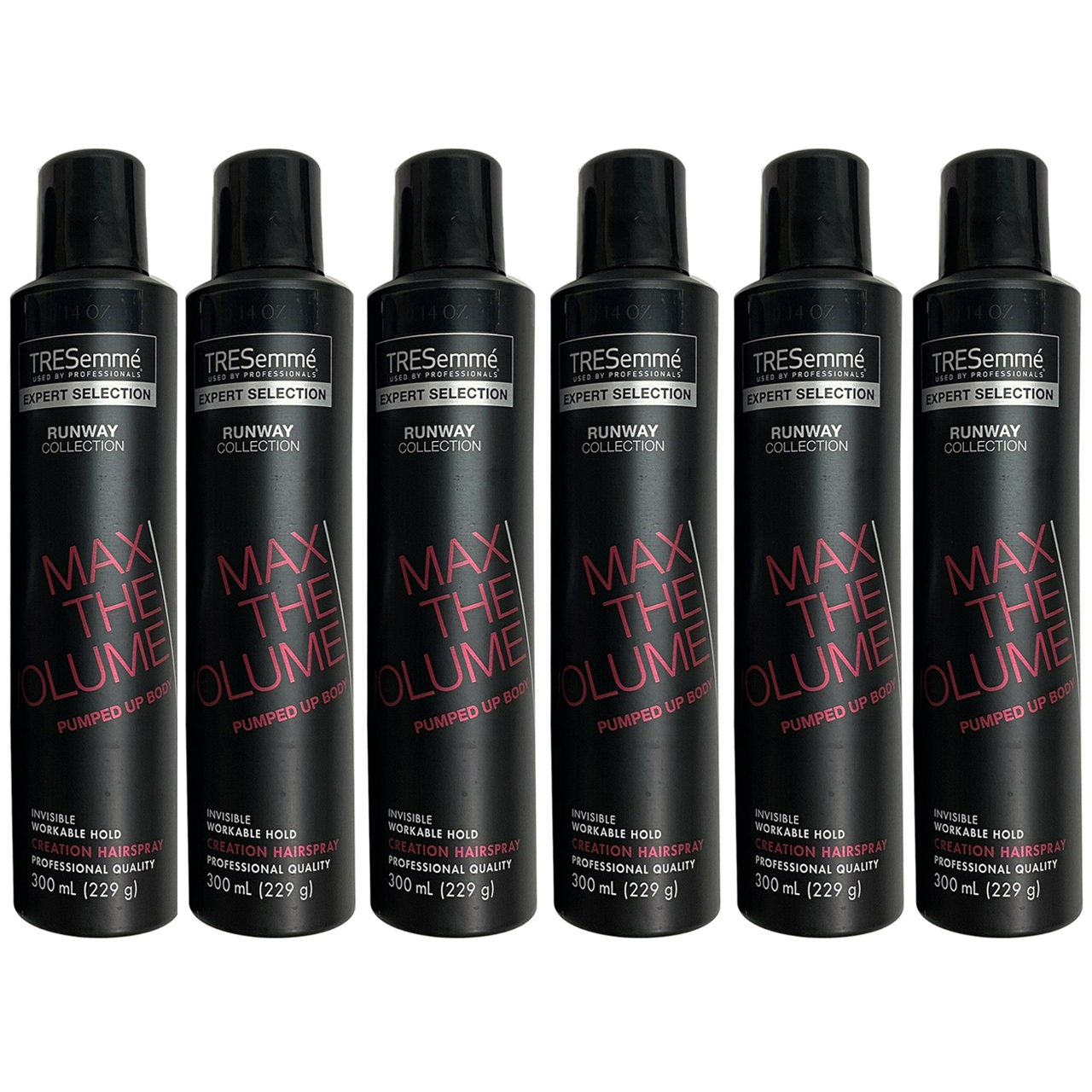 Primary image for 6-New TRESemme Runway Collection Max The Volume spray 10oz Workable Professional
