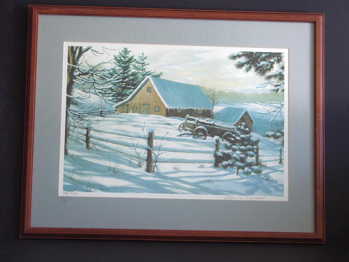 Framed , Matted, Signed Arthur G. Anderson Limited Edition Print (Title ...