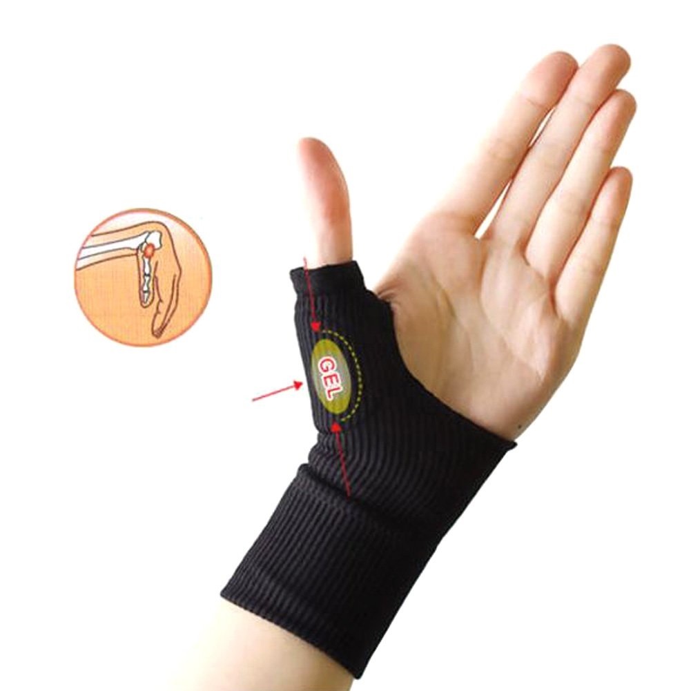 BUYITNOW Gel Wrist Support Brace, Gel Thumb Hand Wrist Support Gloves