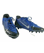 Nike Alpha Pro Mens size 11 Football Cleats Blue &amp; Black Lace up sports ... - $23.75