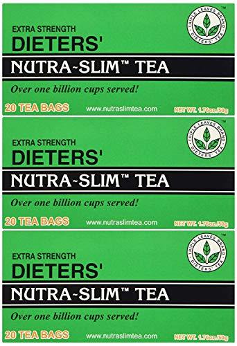 Triple Leaves Extra Strength Dieters Nutra Slim Tea, 20 Bags (3 Pack) - Herbal C