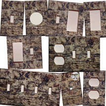 Natural Stone Tile Pattern Light Switch Outlet Phone wall Cover Plate Home Decor image 1