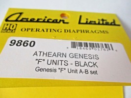 American Limited # 9860 Athearn Genesis "F" Units-Black Diaphragms A-B Set (HO) image 1