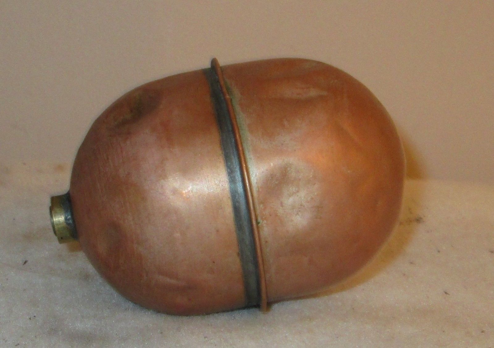Solid Brass Ballcock Toilet Fill Valve 10 1/2" with copper float ball