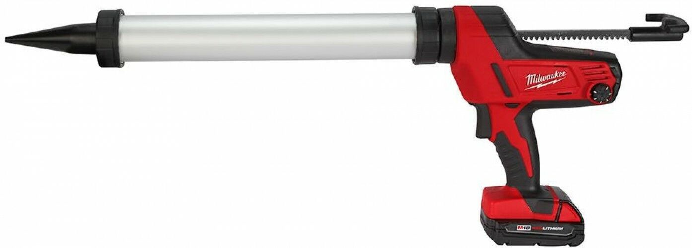 Milwaukee Caulk Adhesive Gun Kit 20 oz. 18Volt LithiumIon Aluminum