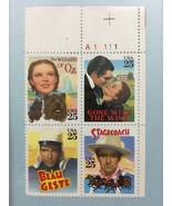 1990 25¢ Classic Films Collector Postage Stamps - Mint - $10.00