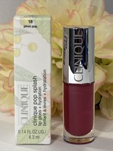 Clinique Pop Splash Lip Gloss + Hydration -18 Pinot Pop- New Box Fast/Free Ship - $9.85