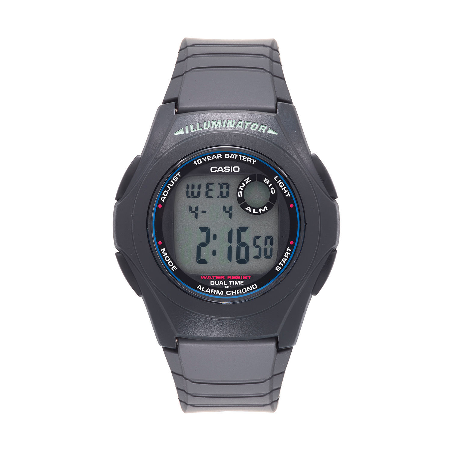 Casio Men's 'Classic' Quartz Resin Casual Watch, Color:Black (Model: F-200W-1ACF