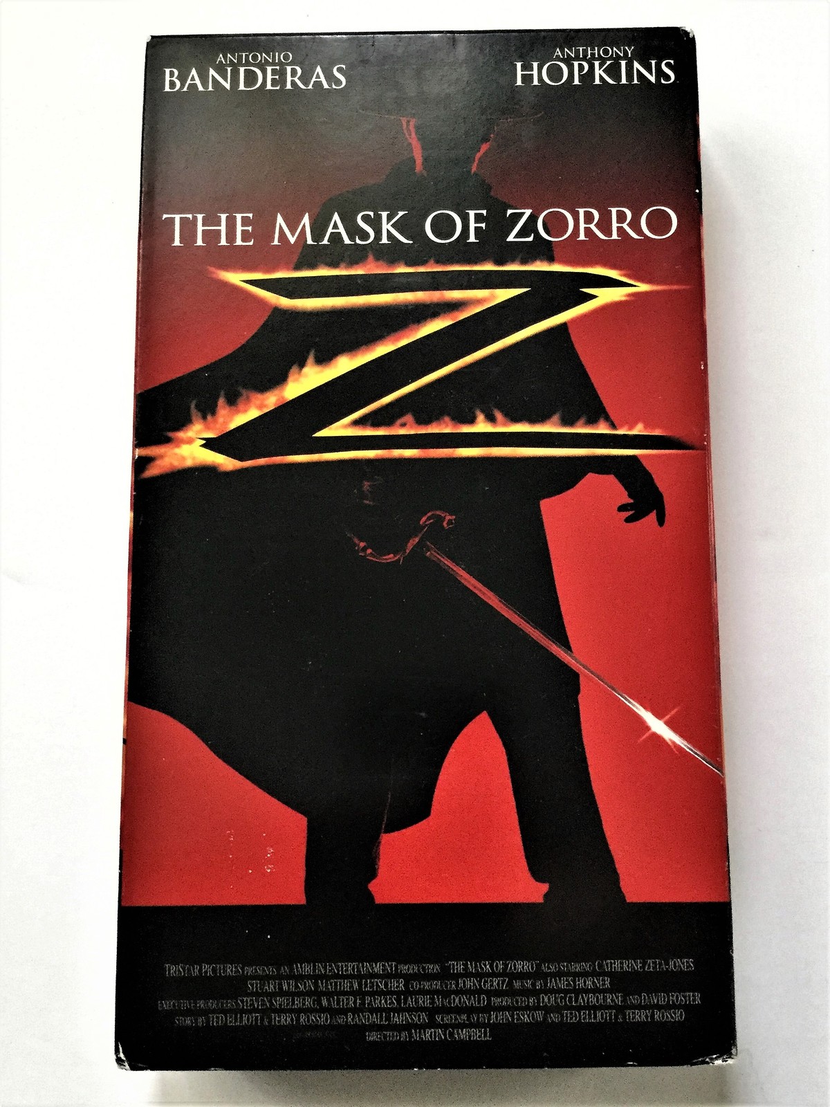 THE MASK OF ZORRO--Antonio Banderas & Anthony Hopkins VHS 1998 - VHS Tapes