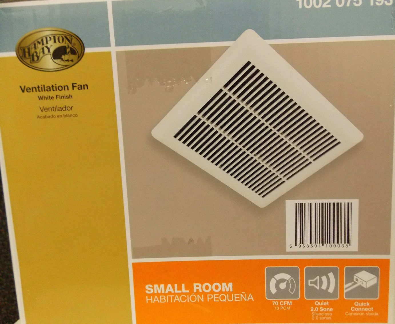 Hampton Bay Bathroom Ventilation/Exhaust Fan 2.0 Sone 70 CFM 4.2 out of