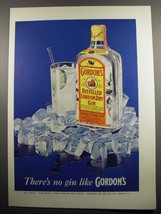 1955 Gordon&#39;s Gin Advertisement - $14.99