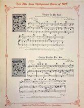 * Hollywood Review Low Down Rythm 1929 Metro Goldwyn Mayer's Sheet Music Vintage image 3