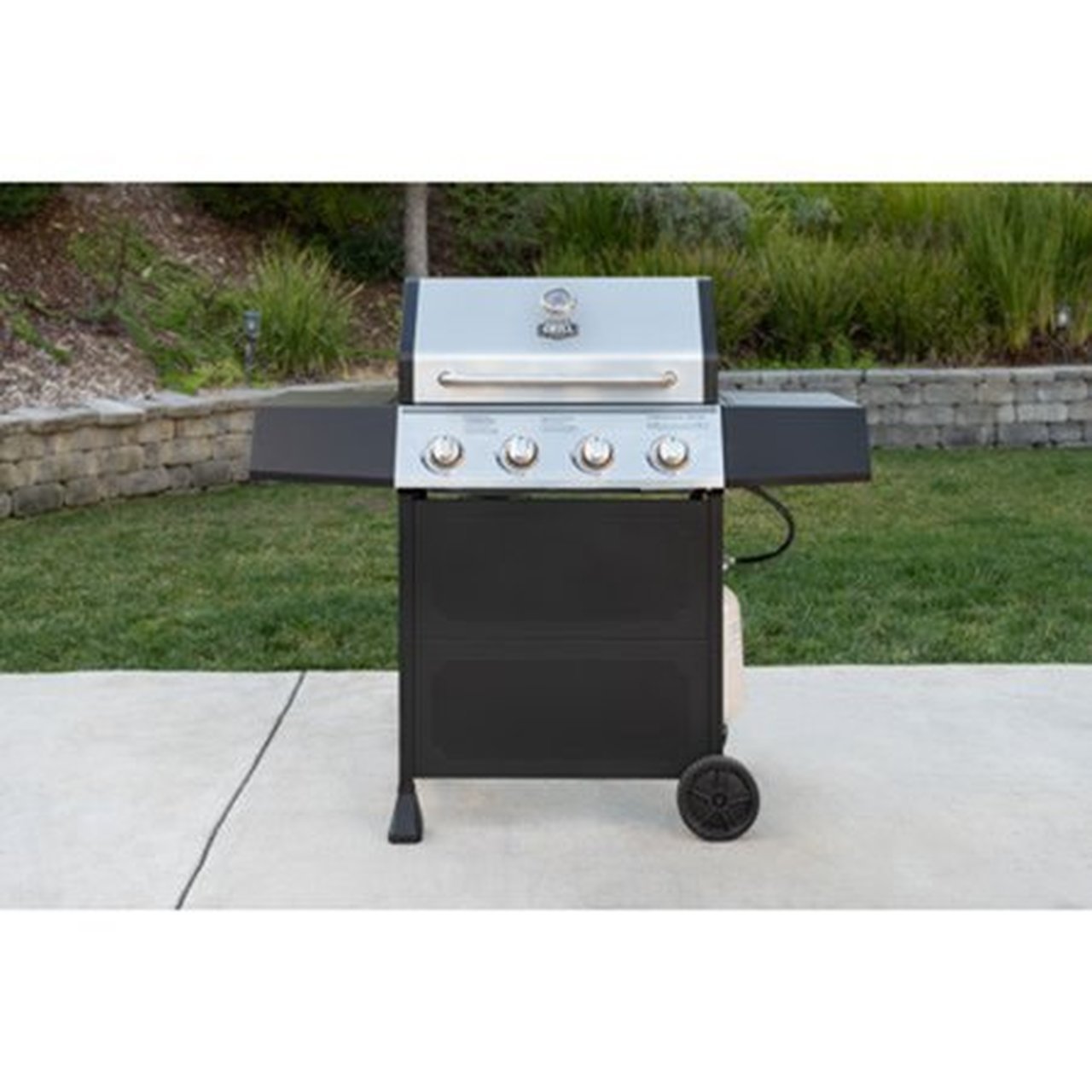 Expert Grill Griddle 4 Burner Propane Gas Outdoor Portable Cooking Station Bbq Barbecues