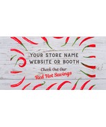 Red Chili Peppers Website, Booth or Store Banner 960x400 - $10.00