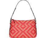 Authentic NWT Eric Javits Designer NYC Women's Handbag - Athena in Red Mix