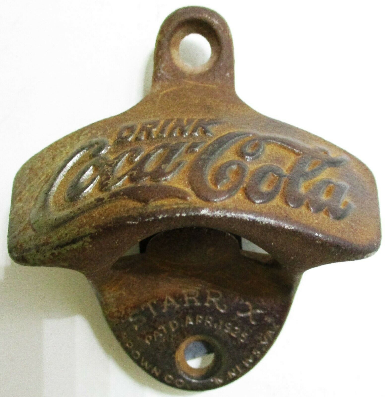 Cast Iron Coca Cola Bottle Opener Coke Pop Soda Vintage Style Kitchen Silver Red