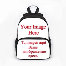 13 Inch Customize Your Image Logo Name Backpack Children School Bag Boys Girls K - $27.65