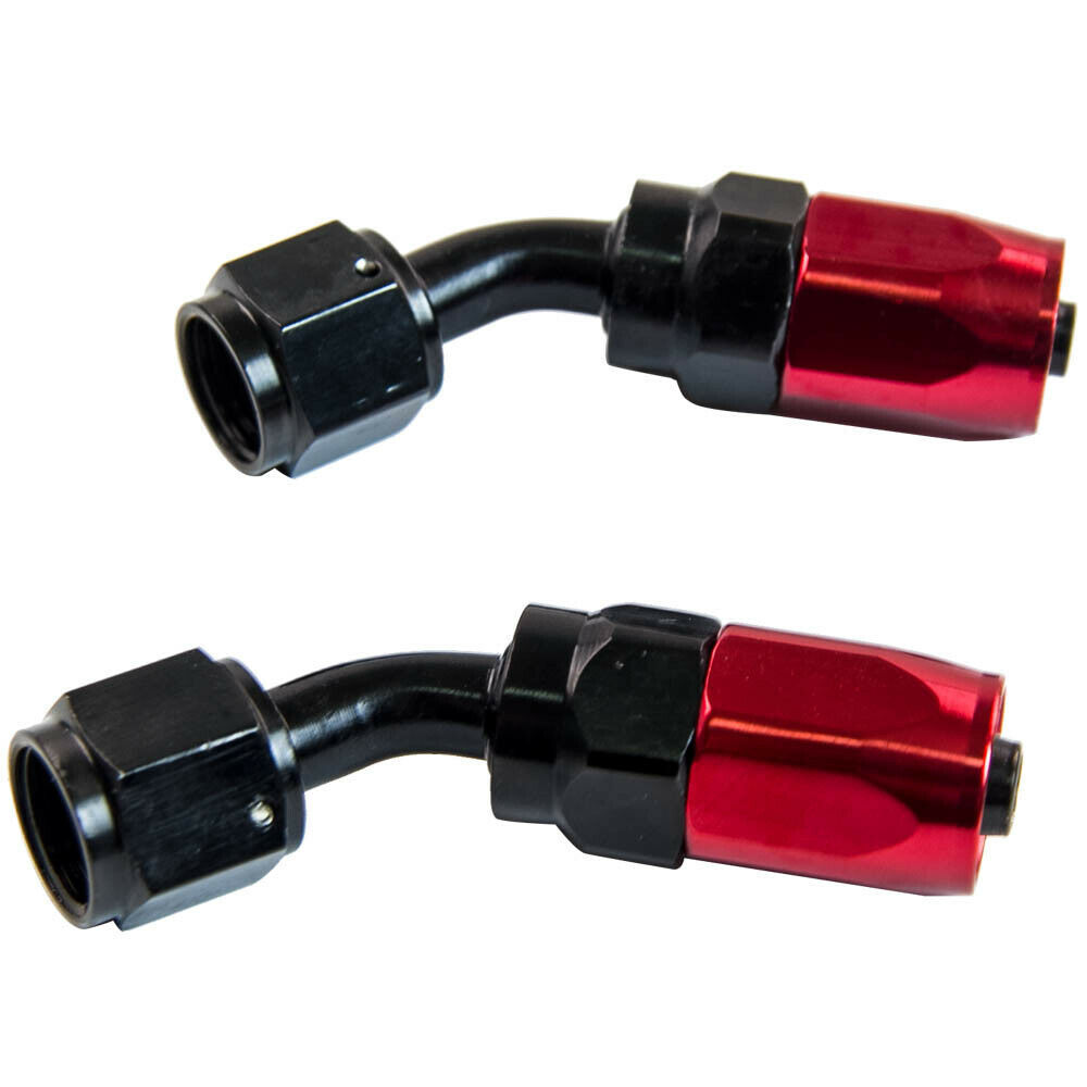 6AN 16FT New Nylon Braided Fuel Oil Line Hose + 10Pc AN6 Fitting Black