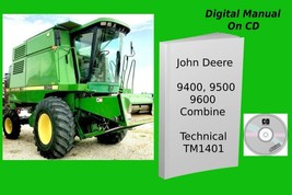 John Deere 9400 9500 &amp; 9600 Combine Service Repair Technical Manual TM1401 - $18.95