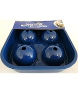 Ice Sphere Molds Frozen Fruit Trays Plastic Four 2.25” Spheres/Tray - $3.46