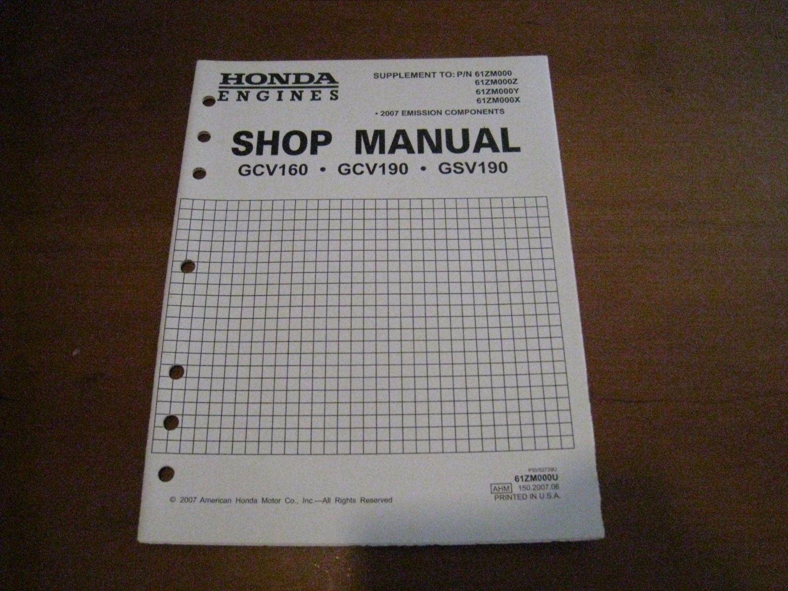 Honda Engines OEM Shop Manual GCV160 GCV190 and similar items. 57
