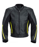 Cruiser Motor Bike Leather Jacket Motorcycle Sports Racing Leather Jacket - $159.99