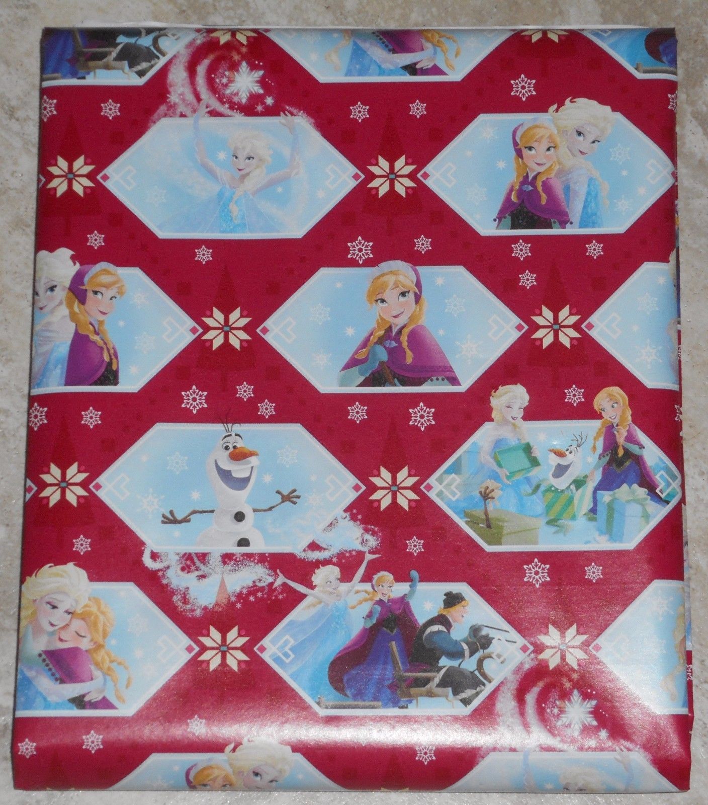 DISNEY PRINCESS FROZEN CHRISTMAS WRAPPING PAPER 20 SQ FT AMERICAN