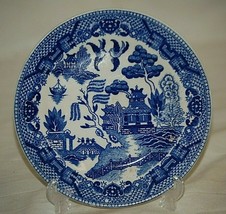 Blue Willow Pattern 6" Bread & Butter Plate Oriental Scene Unknown Maker Japan - $9.89