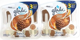 2 SC Johnson Glade PlugIns 2.01 Oz Cashmere Woods 3 Ct Scented Oil Refills