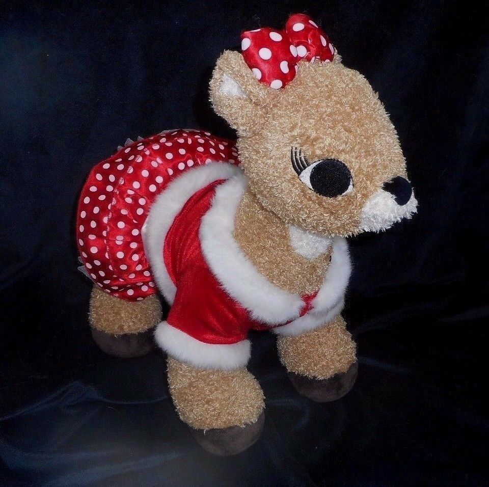 Construction bear clarice rudolph red-nosed reindeer w animal padded coat - $32.36