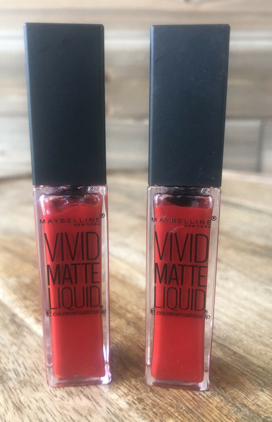Primary image for (2) Maybelline Color Sensational Vivid Matte Liquid Lipstick #35 Rebel Red