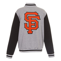 MLB San Francisco Giants Reversible Full Snap Fleece Jacket JH Embroidered Logos - $129.99