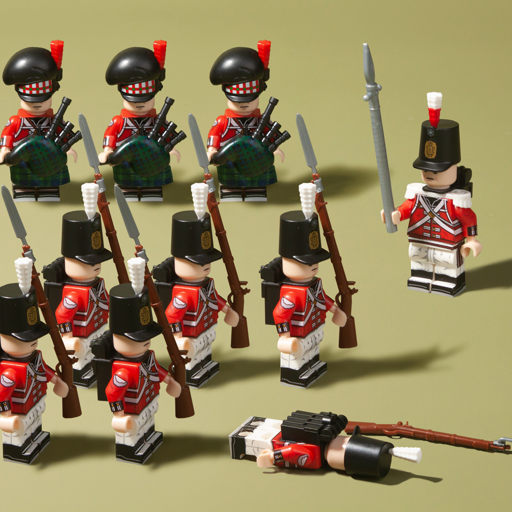 10pcs Napoleonic Wars British NCO Private Soldiers Fusilier Bagpiper ...