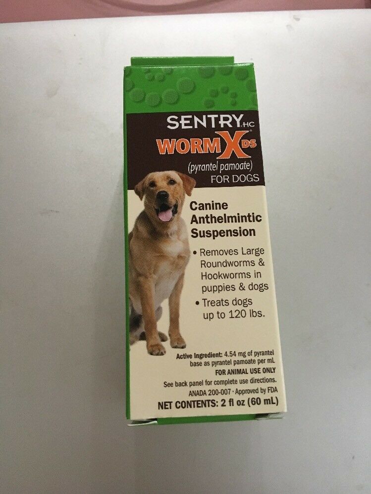SENTRY HC WormX DS (pyrantel pamoate) Canine Anthelmintic Suspension De-worme..
