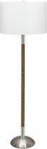 Kira Home Watson 62.5&quot; Contemporary LED Floor Lamp Brushed Nickel Finish... - $56.09