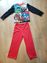 Marvel Super Heroes Hulk Thor Blue Long Sleeve w/ Pants Pajamas Boys Size 8 Set - $17.99