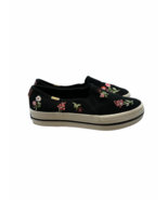 Kate Spade x Keds Triple Decker Sneaker Black Floral 5.5 Slip On - $36.79