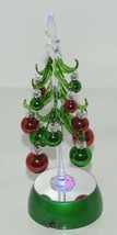 Evergreen 8LED386B LED Light Christmas Tree 12 Ornaments 9 Inches Glass image 1