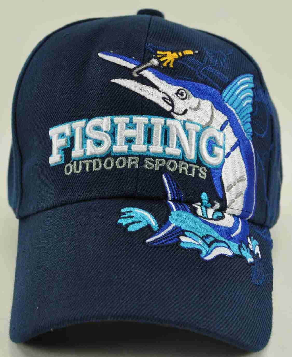 NEW! SWORDFISH FISHING MARINE CAP HAT NAVY Men's Hats