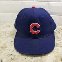 Vtg 90s Chicago Cubs New Era 7 3/8 Fitted 5950 Flat Bill Baseball Cap MLB #2 - $41.14